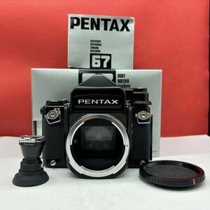 ◆ 【防湿庫保管品】 PENTAX 67 中判フィルムカメラ TTLファインダー ボディ ほぼ未使用 シャッター、露出計OK ペンタックス