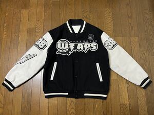 wtaps letterman jacket varsity undercover stadium neighborhood jumper leather black スタジャン レザー