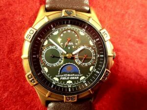 SK61T）◎完動腕時計 送料無料（定形外）Seiko Field Gear セイコー フィールドギア ★Sun&Moon サン＆ムーン フル