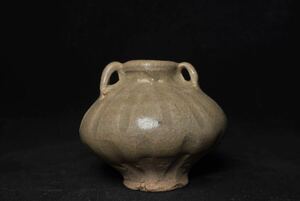 時代朝鮮美術 李朝 青磁 小壺 口径3cm高さ6cm 陶器陶芸古美術時代花器花瓶 中国龍泉 泉