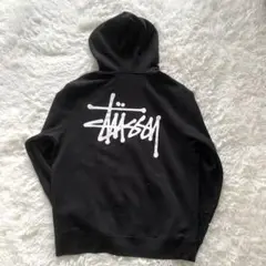 STUSSY ステューシー パーカー ロゴ 黒