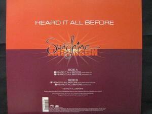 SUNSHINE ANDERSON / HEARD IT ALL BEFORE ◆K746NO◆12インチ