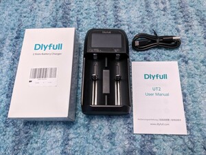 0604u0221　Dlyfull 18650 急速充電器 ミニ リチウム充電器 LCDディスプレイ搭載