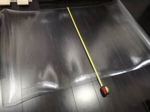 テーブルクロス テーブルマット PVC製 ビニール 透明 2mm厚 防水 撥水 耐熱 特注サイズ 80cm×140cm