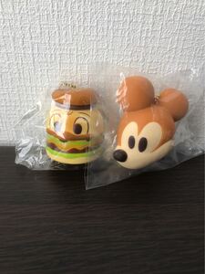 ディズニー ミッキー ドナルド パン スクイーズ キーホルダー