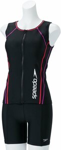 1498618-SPEEDO/レディース フィットネス水着 セパレーツ フルジップセパレート スイムウェア 水泳 女