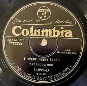 BARBECUE BOB 12弦ギター COLUMBIA Thinkin’ Funny Blues/ Motherless Chile Blues