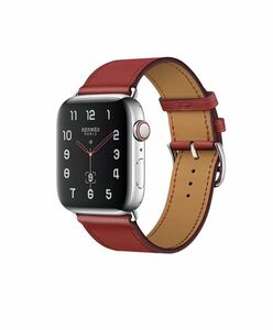 AppleWatchバンド　革ベルト　アップルウオッチバンド42/44/45/49mm ワインレッド色　大人気