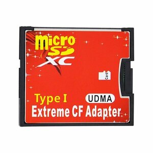 【vaps_2】microSDカードをCFカードTypeIに変換 アダプター 《シングルスロット》 UDMA対応 micro SDカード CFカード 変換 送込