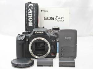 ★【限定！極上美品】 Canon EOS Kiss Digital X ★ 取説 バッテリー2本 充電器 ★ 20240202_001X