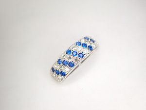 美品 Pt900 アウイナイト0.11ct ダイヤ計0.12ct デザイン ペンダントトップ 