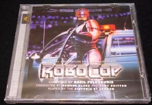 ロボコップ　サントラCD★未開封ケースヒビ 3000枚限定 23曲完全盤 ベイジル・ポールドゥリスROBOCOP Basil Poledouris Intrada Soundtrack