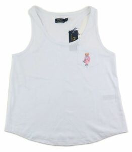 メール便250円 新品 POLO Ralph Lauren ポロラルフローレン ポロベアー レディス レディース タンクトップ レーサーバック 459/USサイズ M