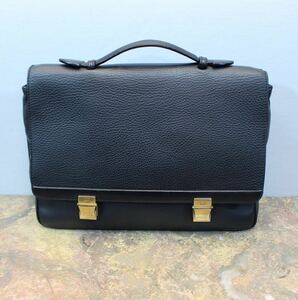 dunhill LEATHER BUSINESS BAG MADE IN ITALY/ダンヒルレザービジネスバッグ