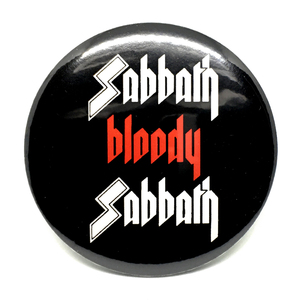 デカ缶バッジ 5.8cm　BLACK SABBATH Sabbath Bloody Sabbath ブラックサバス Ozzy Osbourne オジーオズボーン