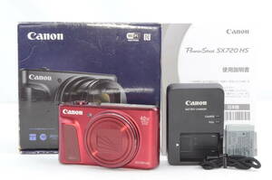 ★極美品★ Canon PowerShot SX720 HS（レッド）元箱付き デジカメ コンパクトデジタルカメラ ＃P0612405004Y