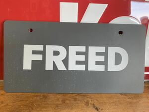ホンダ HONDA フリード　FREED ナンバープレート 展示用 ディーラー 純正 非売品 プレート 化粧プレート 