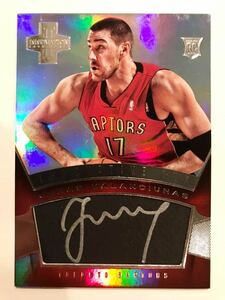 Silver Ink Rookie RC Auto 12 Panini Jonas Valanciunas ヨナス・ヴァランチューナス ルーキー サイン NBA Pelicans ペリカンズ バスケ