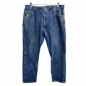 Wrangler デニムパンツ W42 ラングラー レギュラーフィット ビッグサイズ インディゴ コットン メキシコ製 古着卸 アメリカ仕入 2312-416