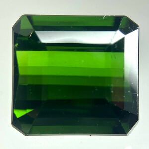 ［天然グリーントルマリン6.191ct］A 約10.3×9.7mmソーティング付 ルース 裸石 宝石 ジュエリー green tourmaline 