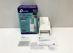 下松)【未使用】TP-link ティーピーリンク AX1800 Wi-Fi 6 無線LAN 中継器 RE605X ホワイト ◆M2303020 KC04B