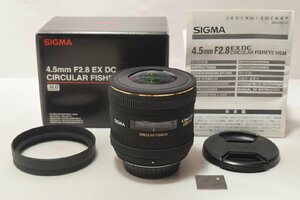 ★新品級★ SIGMA 単焦点魚眼レンズ 4.5mm F2.8 EX DC CIRCULAR FISHEYE HSM ペンタックス用