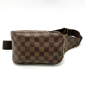 ルイヴィトン LOUIS VUITTON ジェロニモス ボディバッグ ダミエ エベヌ N51994 ブラウン ゴールド金具 CA0063