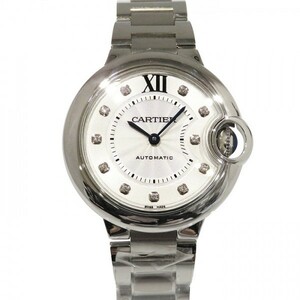 カルティエ Cartier バロンブルー 33mm WE902074 シルバー文字盤 新品 腕時計 レディース