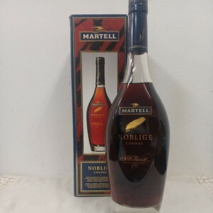 WA★512 未開栓 MARTELL NOBLIGE マーテル ノーブリッジ フランス ブランデー コニャック 1000ml 40% 箱付 古酒