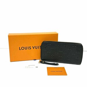 【77】 美品 LOUIS VUITTON ルイヴィトン アンプラント ジッピーウォレット ノワール M60571 モノグラム LV メンズ レディース 黒