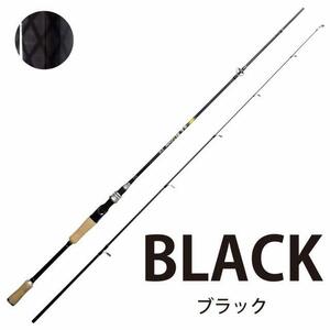 ルアー釣竿 2.1m ブラック 釣りロッド 海 釣り竿 釣竿ロッド海釣り