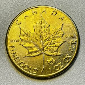カナダ 硬貨 古銭 英連邦 2021年 エリザベス2世 メープル サトウカエデ 国章 記念幣 コイン 重10.20g