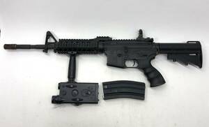 【1194】【ミリタリー】電動ガン コルト M4A1カービン バッテリーケース セット エアガン アサルトライフル 動作未確認 ジャンク品 