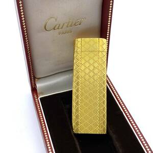 HY1521■【着火未確認】Cartier カルティエ ガス ライター 箱あり オーバル ゴールド 火花OK タバコ 喫煙グッズ 喫煙具