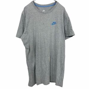 NIKE ロゴTシャツ サイズ表記 L グレー ブルー ナイキ 古着卸 アメリカ仕入 t2106-3113