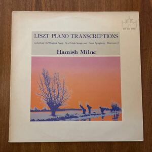 ★英Cambridge Records KAM 1002 ヘイミッシュ・ミルン.(Pf) リスト - ピアノトランスクリプション