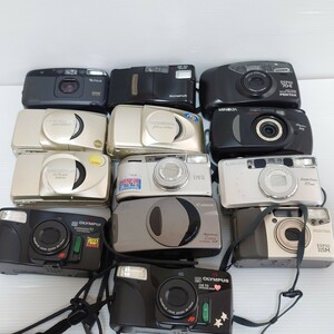 g2）１円〜　ジャンクカメラまとめ売り 光学 コンパクトカメラ フィルムカメラ　大量セット OLYMPUS PENTAX FUJIFILM Canon