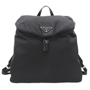 プラダ PRADA バックパック リュックサック ナイロン/レザー ブラック 2VZ089 中古 新入荷 OB1676