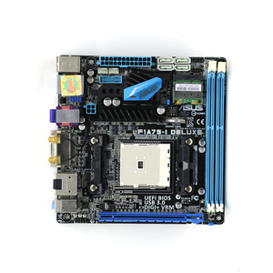 未使用に近い ASUS F1A75-I Deluxe マザーボード AMD A75(Hudson D3) FM1 APU A8/A6/A4(FM1) 対応 Mini ITX DDR3