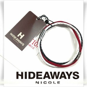 新品1円～★HIDEAWAYS NICOLE ハイダウェイ ニコル メンズ ブレスレット アクセサリー メッシュ×フェイクスウェード 正規店本物◆1696◆