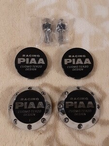 PIAA RACING ピア レーシング センターキャップ 4点セット 専用エアバルブ付き 送料520円〜
