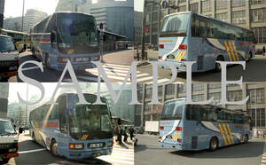 Ｆ【バス写真】L版4枚　神奈川中央交通　エアロクイーンM　ハーバーライト