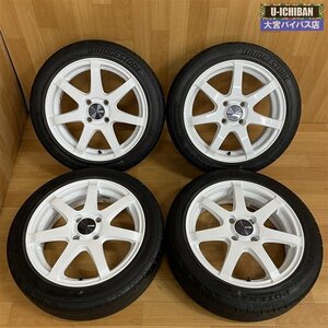 ENKEI PF07 15インチ 5J +45 4H 100 & ブリヂストン RE004 165/55R15 75V 4本セット N-ONE N-BOX N-WGN アルト デイズ ワゴンR 等 004