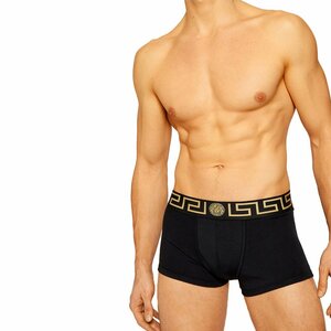 送料無料 1 VERSACE ヴェルサーチ AU10026 A232741 ブラック アンダーウェア ボクサーパンツ size 5