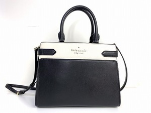 新品同様★送料無料★ kate spade ケイトスペード カラーブロック レザー 2WAY ショルダーバッグ トートバッグ ハンドバッグ