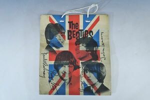 ビートルズ/THE BEATLES 1966年6月30日～7月2日 来日公演 武道館 手提げ袋 記念スタンプ入り 当時物 フランスバック（S508