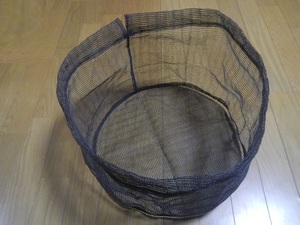 鮎タモの張替え用網　直径39センチの網のみ　網は機械編みで高級な手すきではありません。