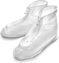 [アヴェルス] 靴 レインカバー（PVC製/防水） 靴カバー 白　Sサイズ
