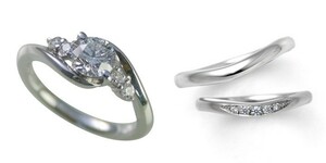 婚約指輪 安い 結婚指輪 セットリングダイヤモンド プラチナ 0.3カラット 鑑定書付 0.309ct Eカラー VVS1クラス 3EXカット H&C CGL