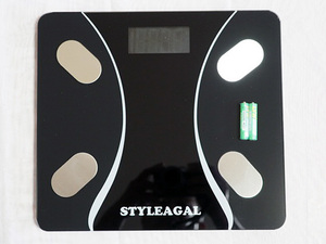 STYLEACAL 体重・体組成計 家庭用 体重計・体脂肪計・体組成計 体重/体脂肪率/体水分率・Bluetooth機能・0726
